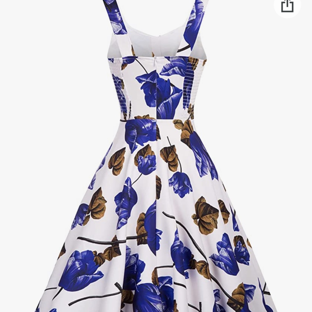 Belle Poque Floral Summer Wedding Vintage Retro Style dress - Picture 12 of 14